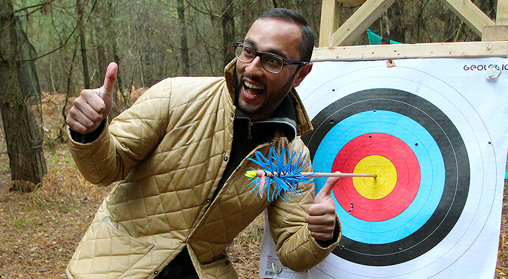 Archery Experience - Bull's Eye celebration